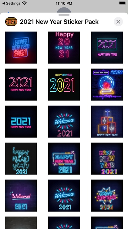 2021 New Year Sticker Pack screenshot-4
