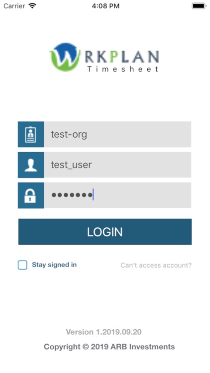 WrkPlan Timesheets