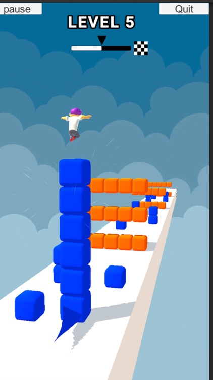 Cube Stacker Surfer 3D Run