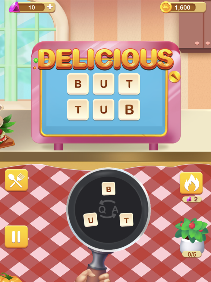 Cross Word-Tasty Food