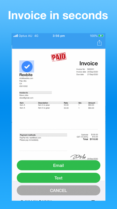 How to cancel & delete Invoice Maker Pro - Get paid. from iphone & ipad 1