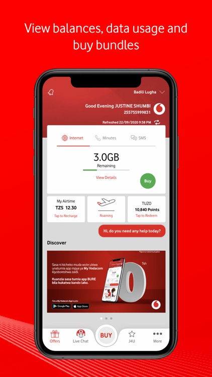 vodacom phone application