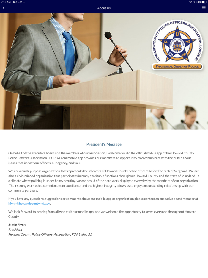 Howard County Police Officers