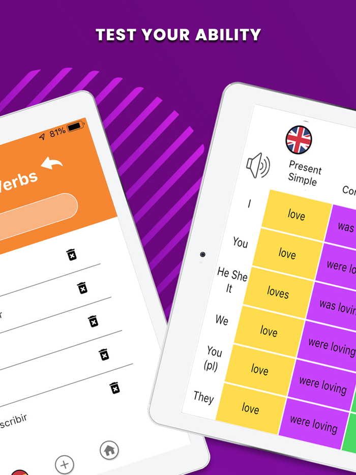 LearnBots Verbs  Conjugations