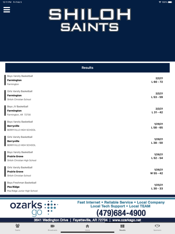 Shiloh Saints Athletics