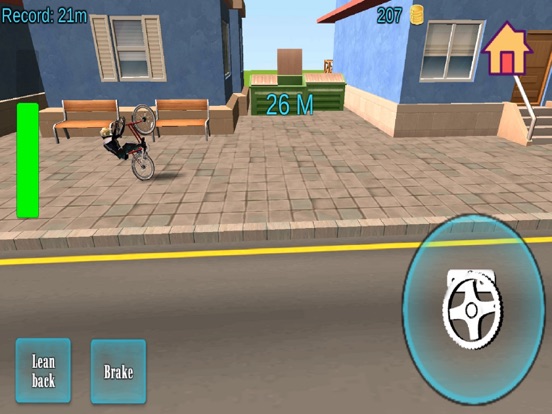 Wheelie Bike 2D - Fun wheelies screenshot 2