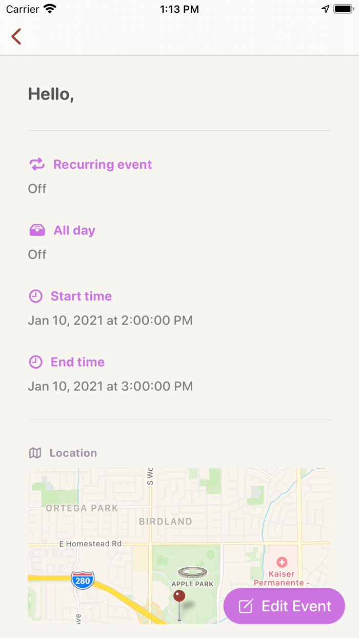 Clendar - a calendar app