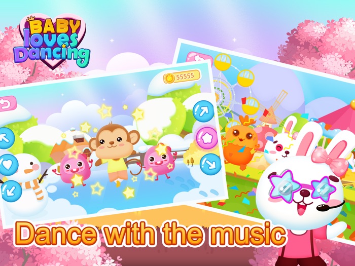 Die musik liebt tänzerinnen