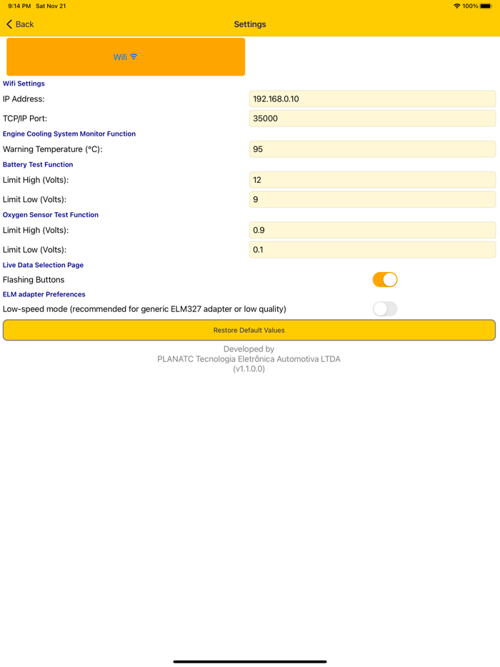 Nero OBDII Scanner PLANATC