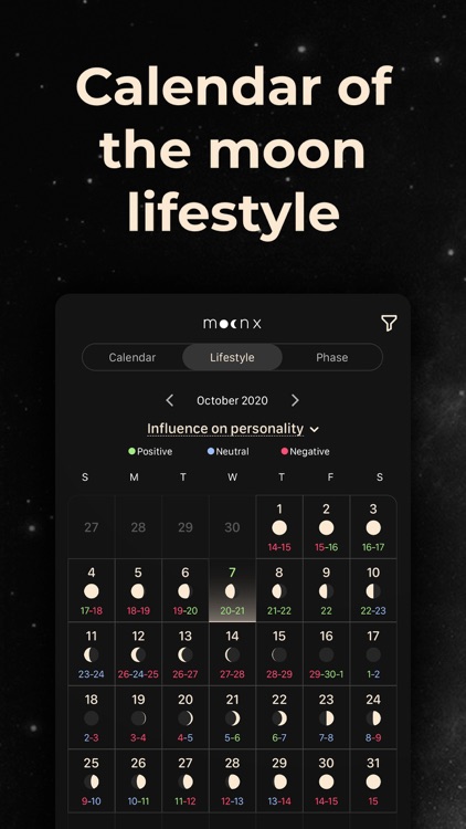 MoonX - Moon Phase Calendar screenshot-4