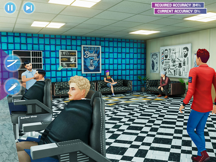 理发师 店铺 美丽 沙龙 和 温泉