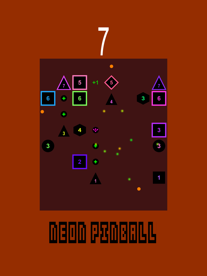 Neon Pinball-Smash bricks