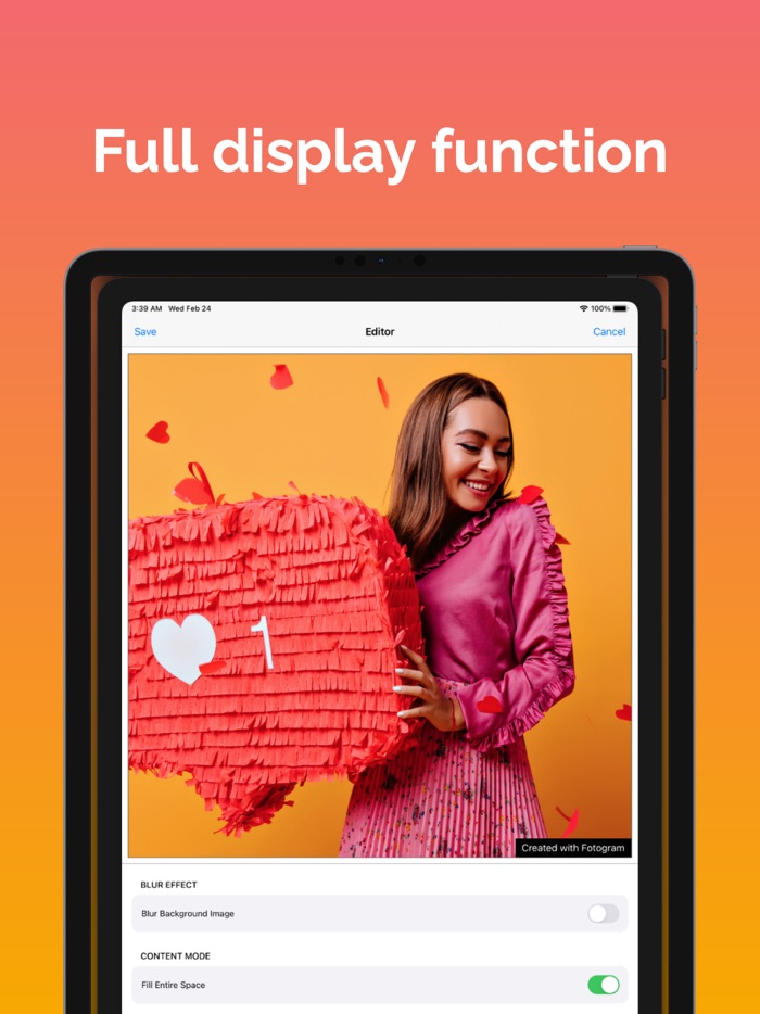 Edit pictures - Fotogram