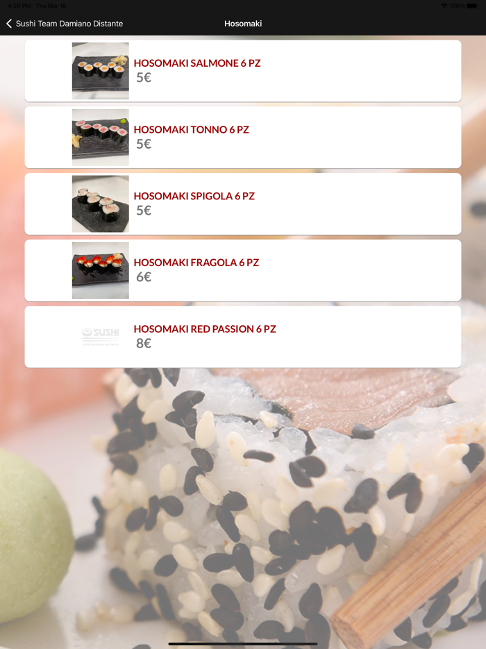 Sushi Team Damiano Distante