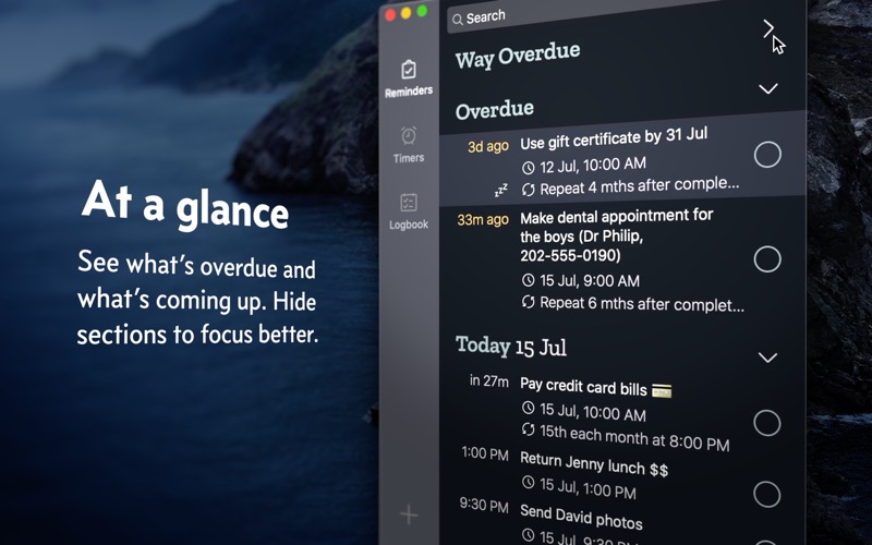Due — Reminders & Timers screenshot1