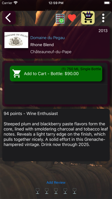 Caprice Cafe Wine screenshot 3