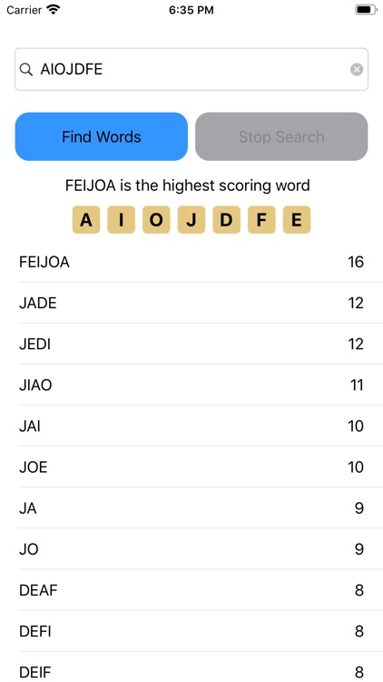 Scrabble Word Searcher screenshot-3