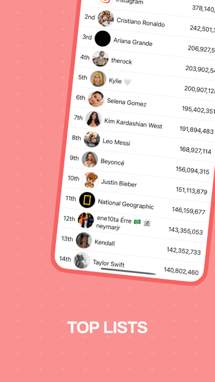 Track followers for Instagram