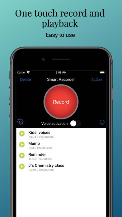 Smart Recorder 7 - the voice recorder and transcriber Screenshot 1