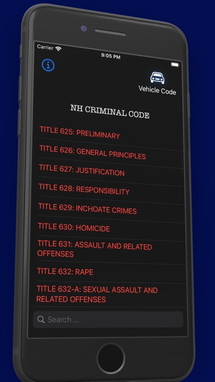 NH Criminal & Vehicle Code