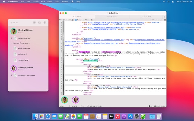 Subethaedit をmac App Storeで