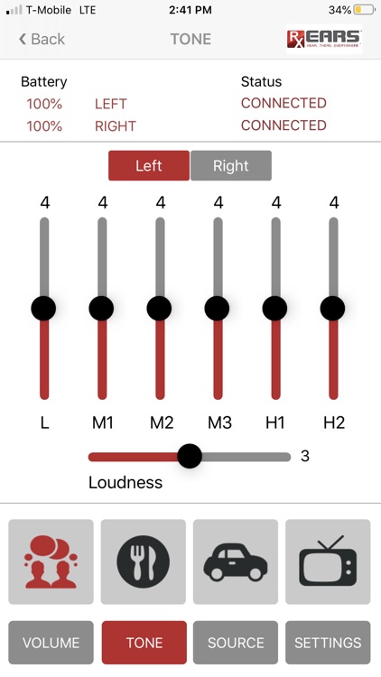 RxEars Remote Control