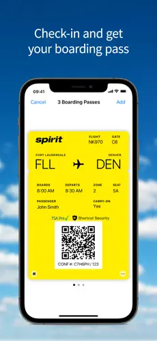 Screenshot 3 Spirit Airlines iphone