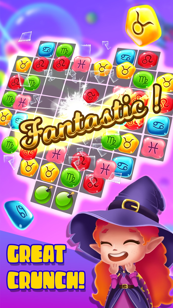 星座たちの衝突：３つのパズルをマッチさせよう＆ホロスコープ