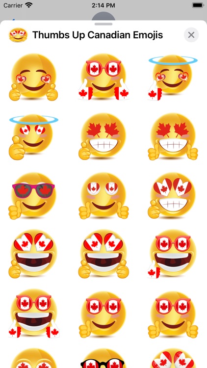 Thumbs Up Canadian Emojis