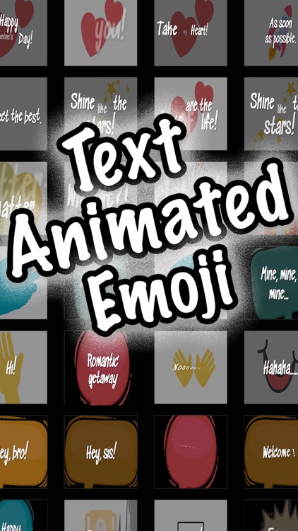 Text animated emoji