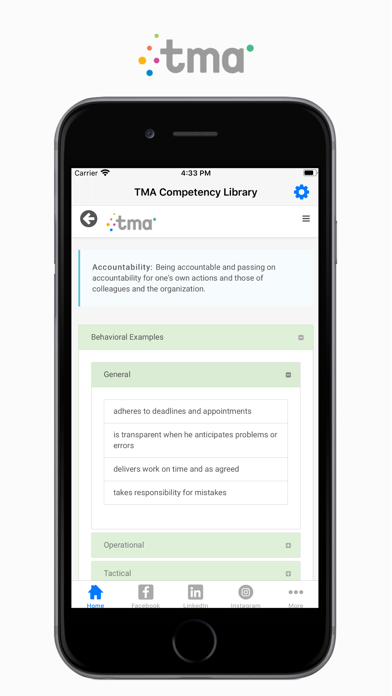 TMA Competency Library screenshot 4