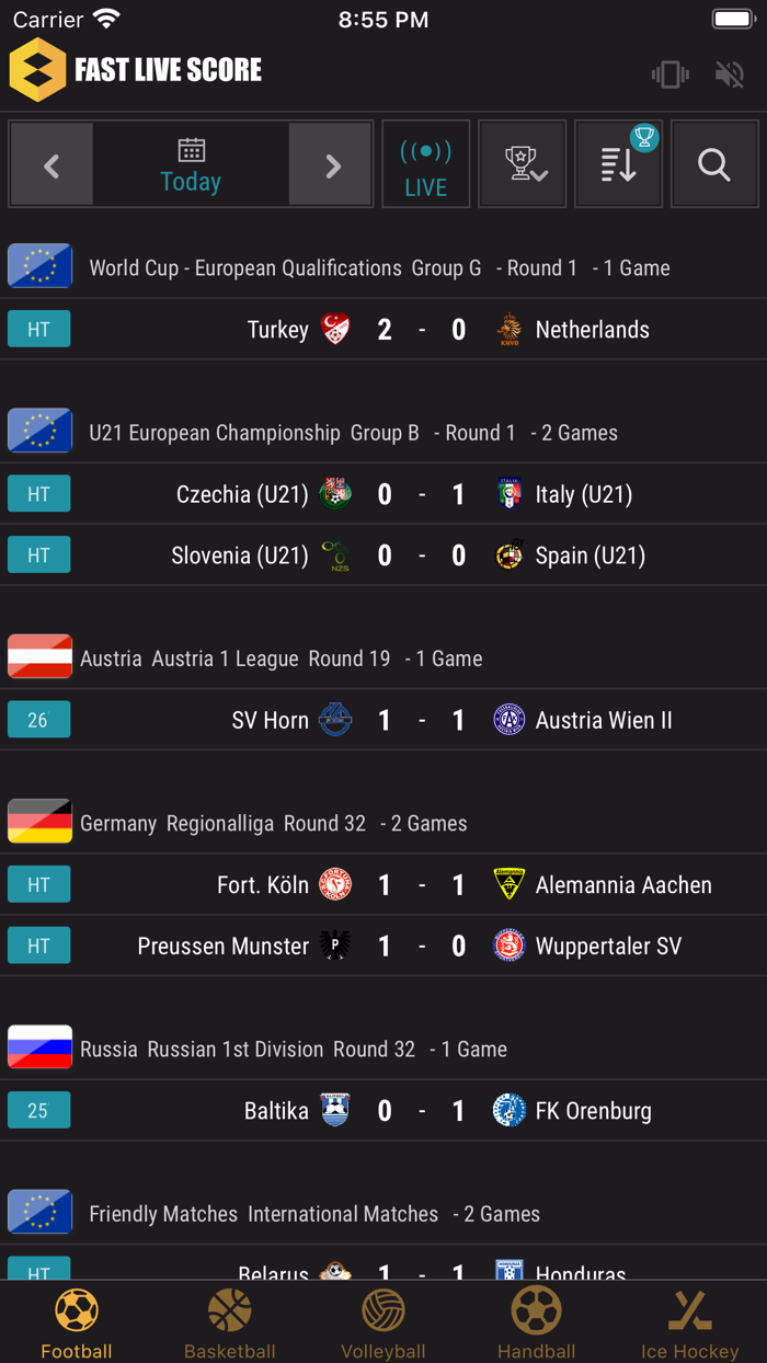 Fast Live Scores