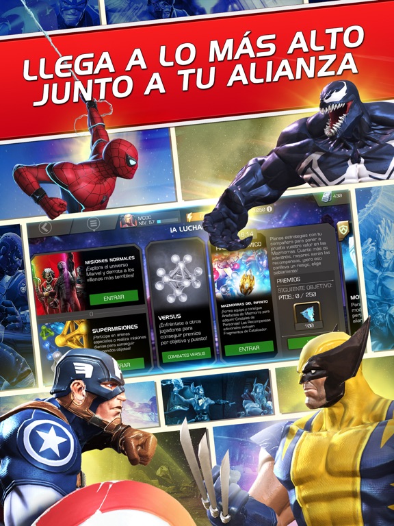 Marvel Batalla De Superheroes Overview Apple App Store Mexico - entré al universo de spiderman en roblox roblox spider verse