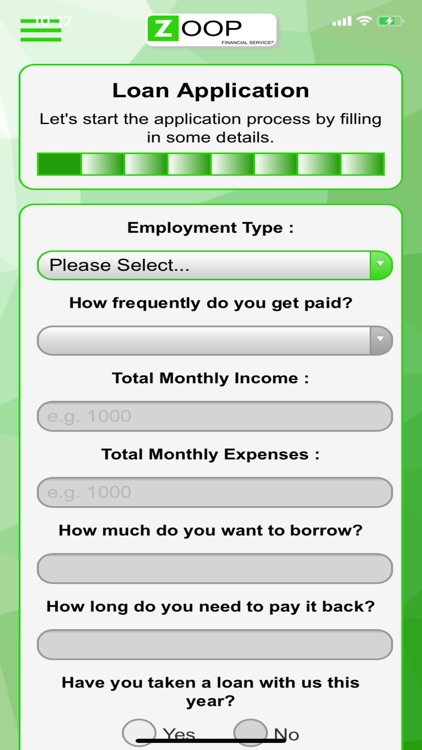 Zoop Financial Services