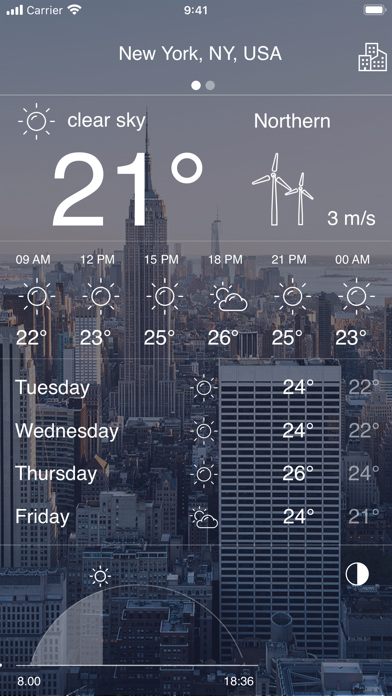 Screenshot #2 pour ScadeWeatherApp