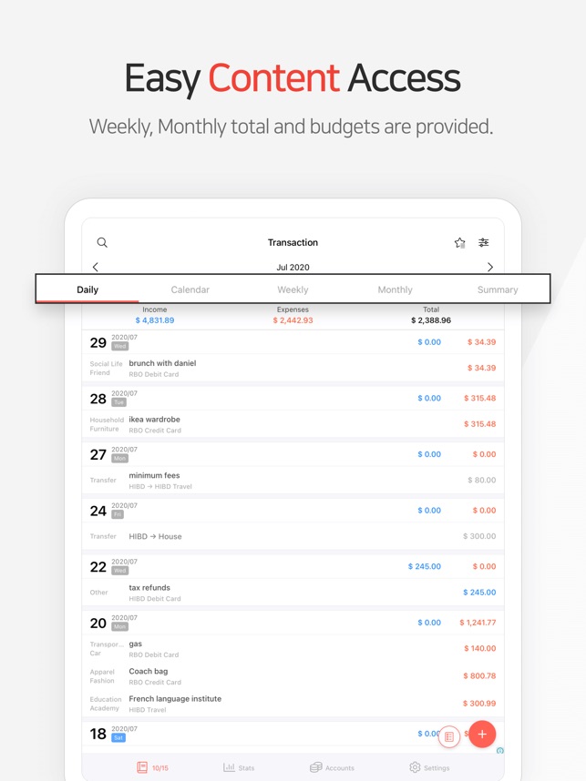 Money Manager Expense & Budget