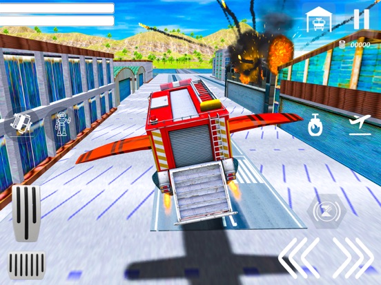 Real Flying Fire Truck Robot screenshot 4