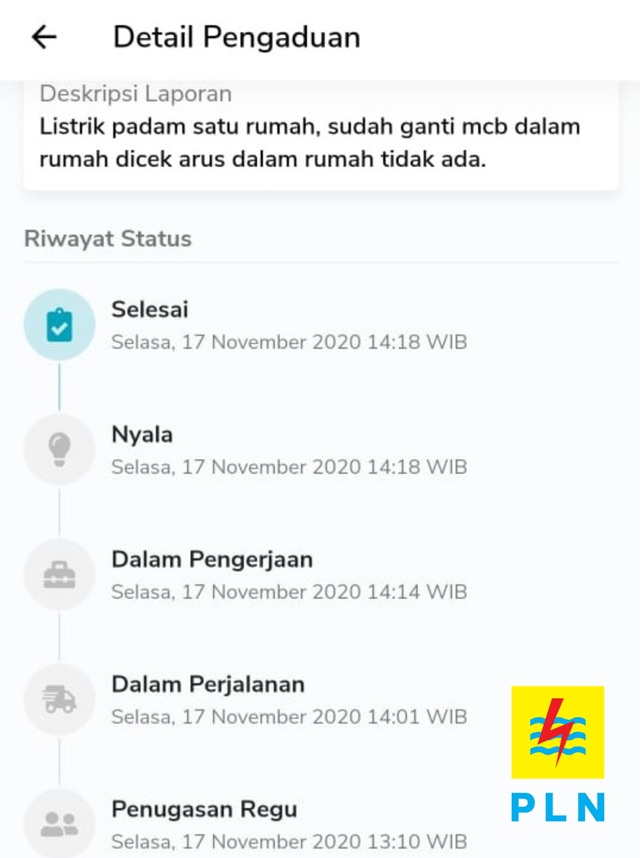 Status Pasang Baru Pln Rindu Sekolah