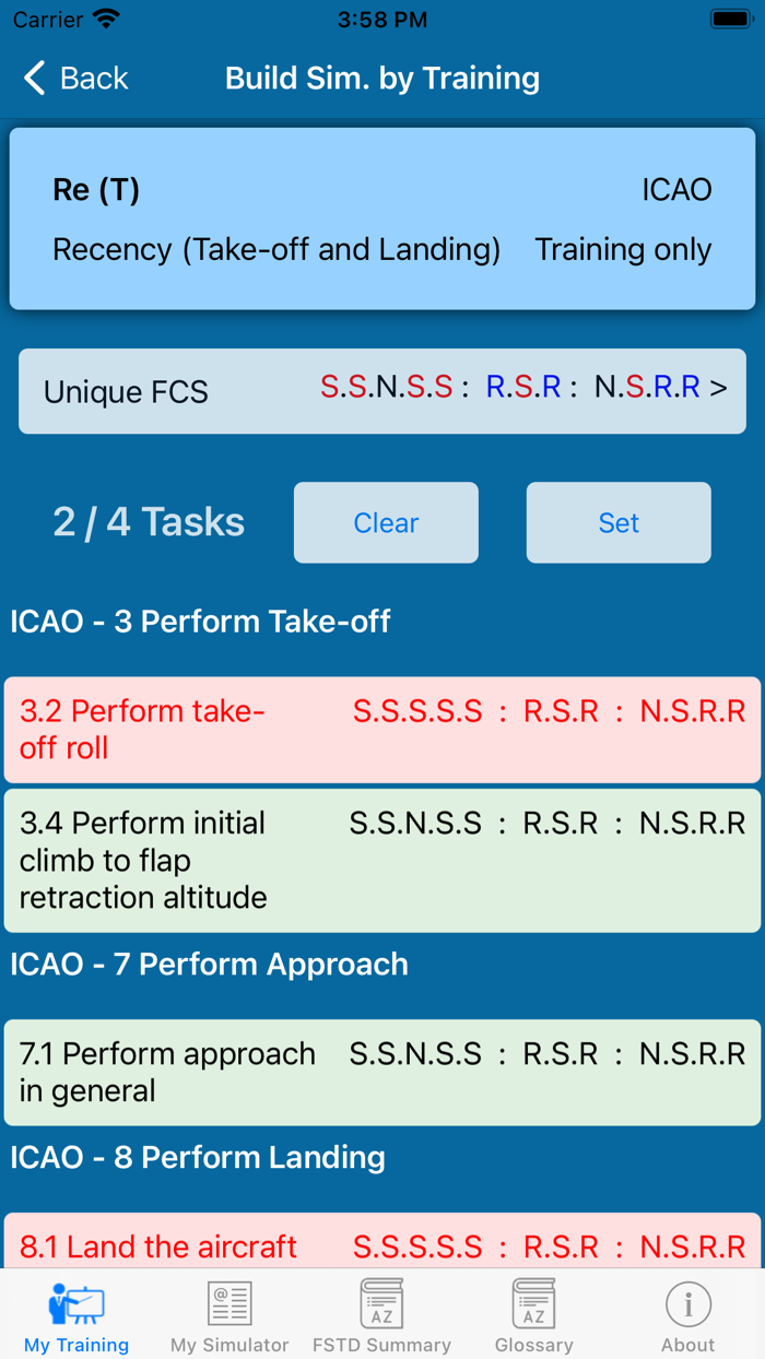 Sim Ops ICAO 9625 Calculator