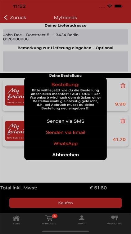 Myfriends Lieferservice screenshot-4