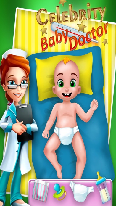 How to cancel & delete Celebrity New Baby Doctor Maternity Bath & Dressup Free Games For Kids from iphone & ipad 1