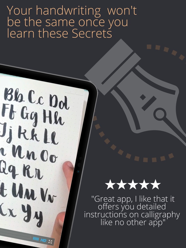 Calligraphy Fonts Handwriting App for iPhone - Free ...