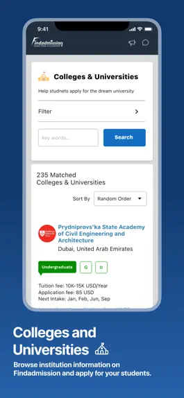 Game screenshot Findadmission Affiliate apk