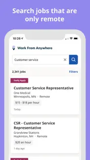 work from anywhere job search iphone screenshot 3