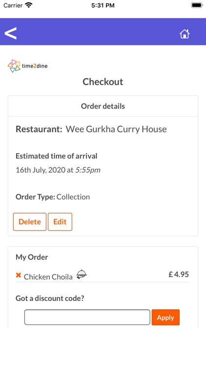 Wee Gurkha Curry House screenshot-4