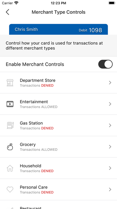 How to cancel & delete SC Federal Card Controls from iphone & ipad 4