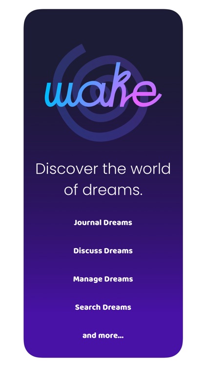 Wake Dream Journal screenshot-5