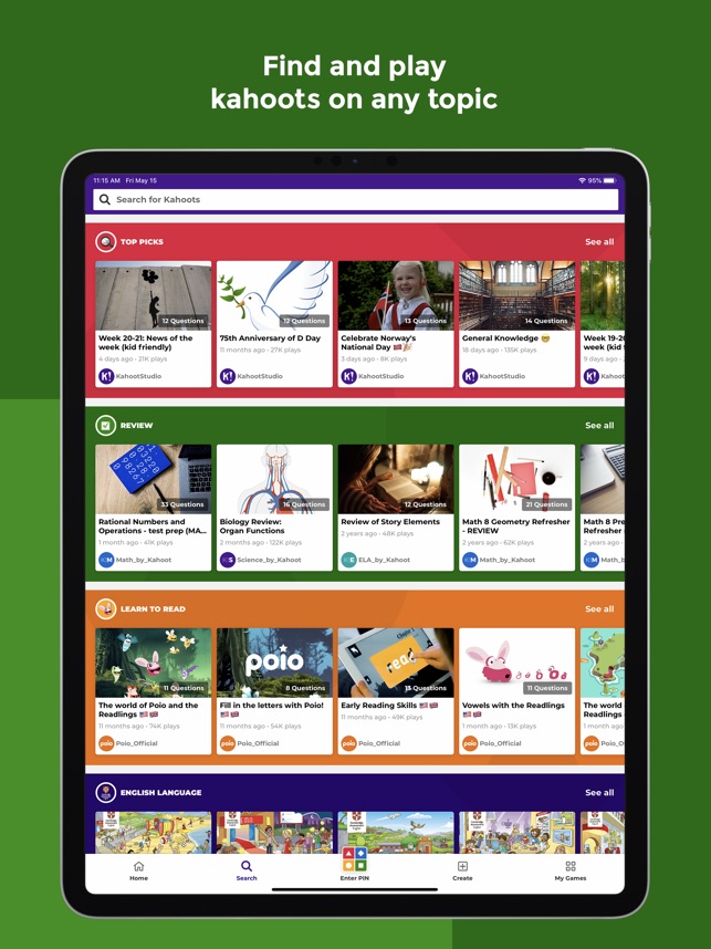 Kahoot Play Create Quizzes On The App Store