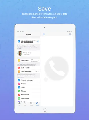 Screenshot 4 Zangi Private Messenger iphone