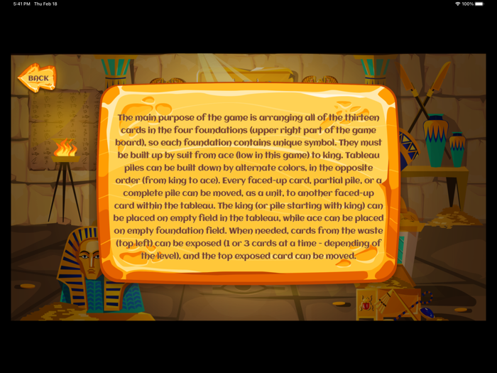 VTV Egyptian Solitaire